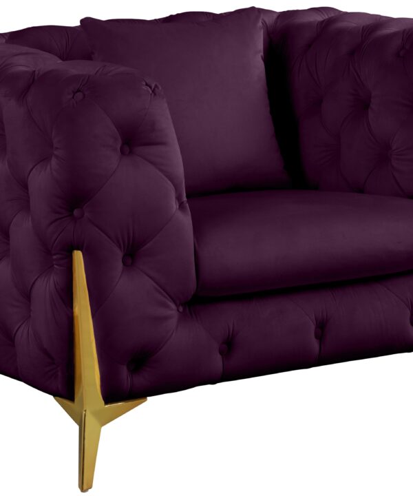 Kingdom Purple Velvet Chair - Luxe Home Furnishings (Jersey City, NJ)