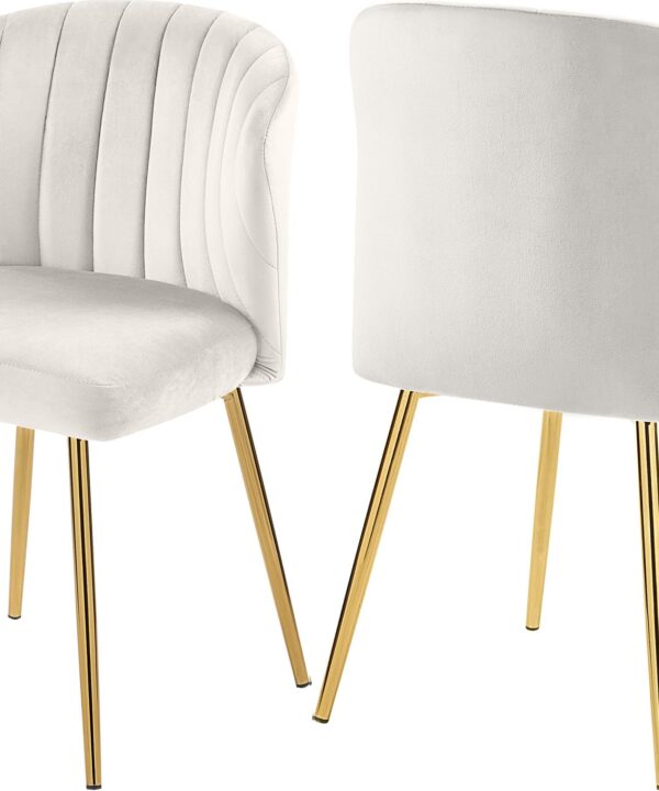 Finley Cream Velvet Dining Chair - Luxe Home Furnishings (Jersey City, NJ)