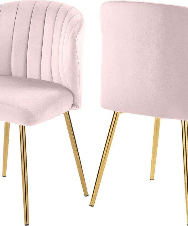 Finley Pink Velvet Dining Chair - Luxe Home Furnishings (Jersey City, NJ)