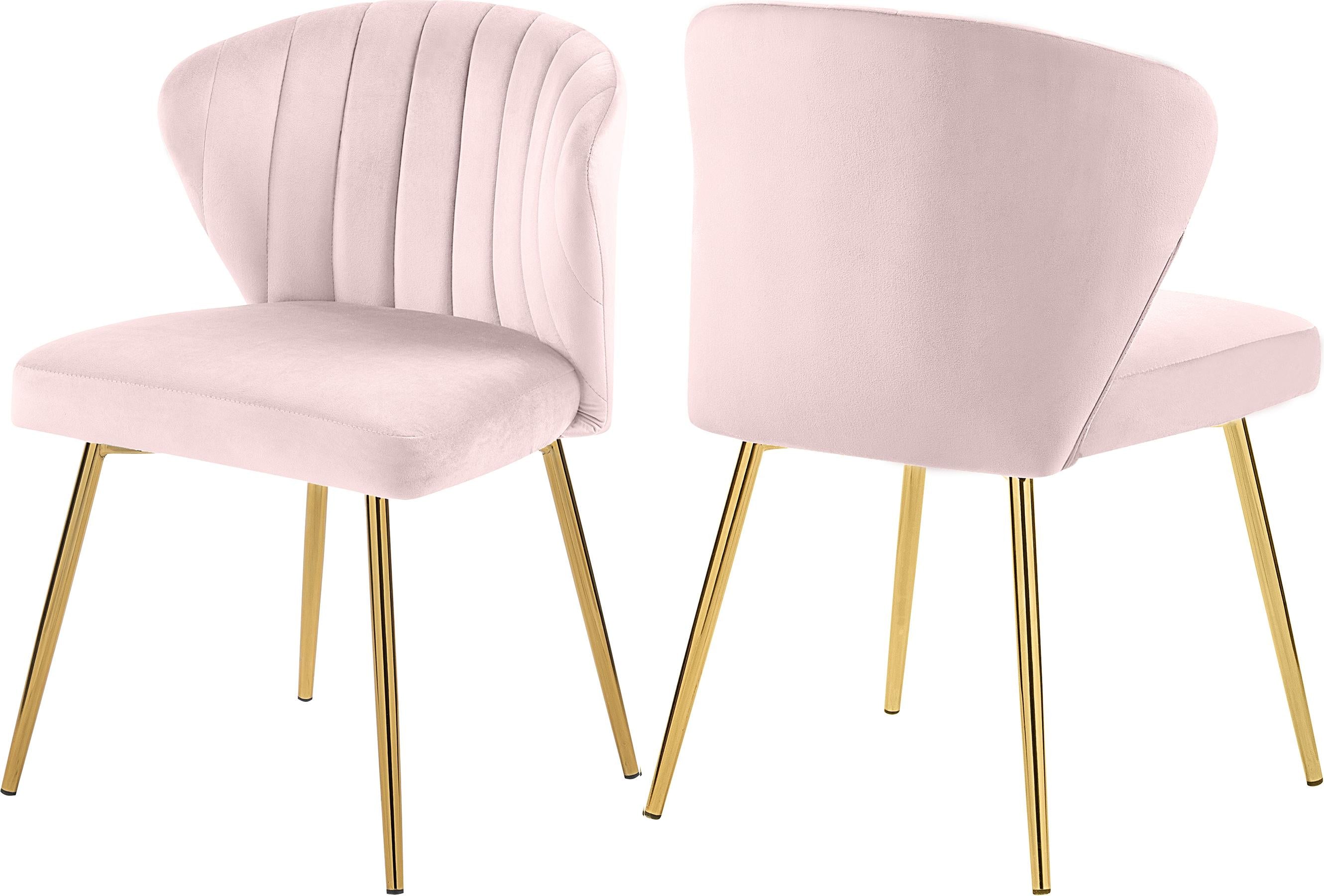 Finley Pink Velvet Dining Chair - Luxe Home Furnishings (Jersey City, NJ)