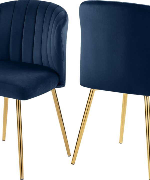 Finley Navy Velvet Dining Chair - Luxe Home Furnishings (Jersey City, NJ)