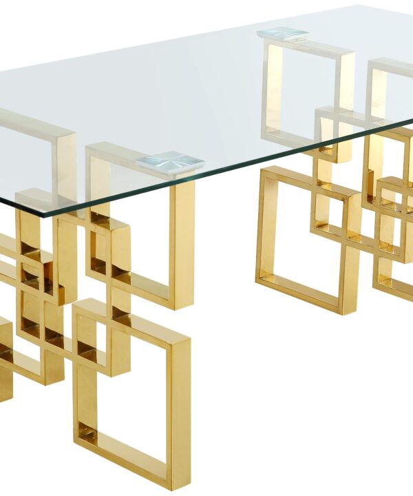 Pierre Gold Dining Table - Luxe Home Furnishings (Jersey City, NJ)