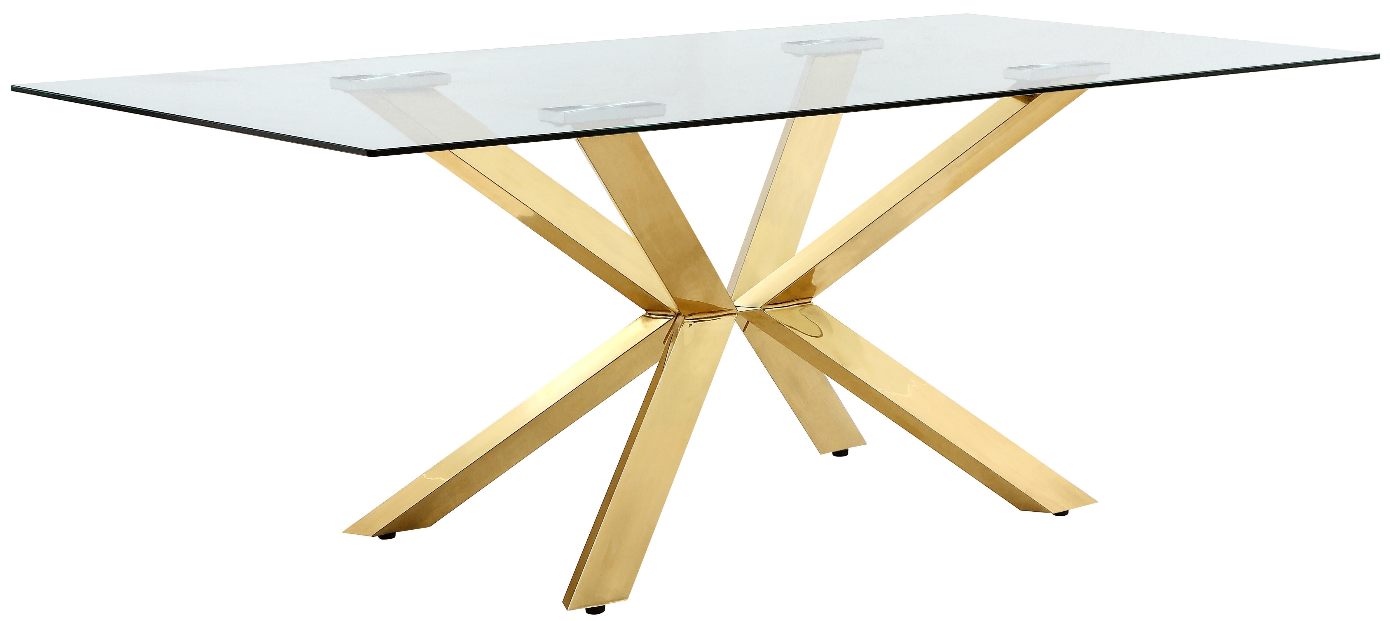 Capri Gold Dining Table - Luxe Home Furnishings (Jersey City, NJ)