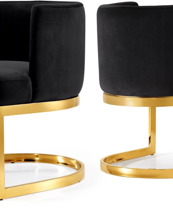 Gianna Black Velvet Dining Chair - Luxe Home Furnishings (Jersey City, NJ)