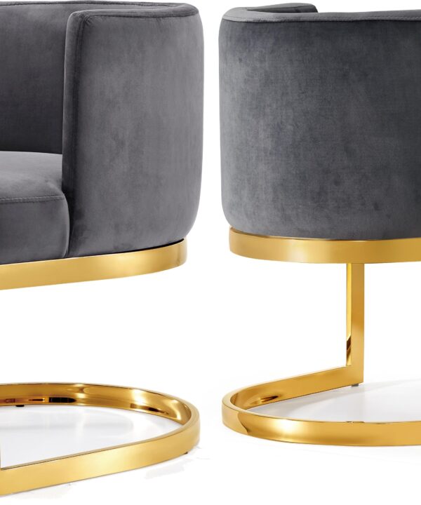 Gianna Grey Velvet Dining Chair - Luxe Home Furnishings (Jersey City, NJ)