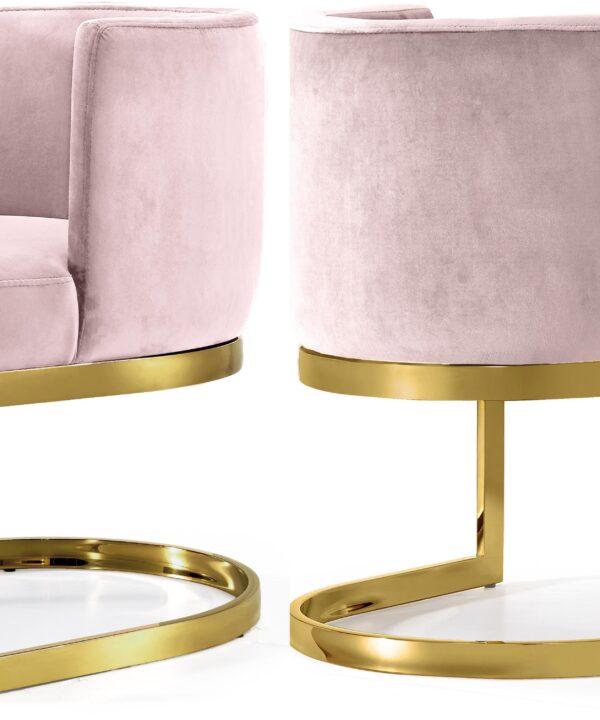 Gianna Pink Velvet Dining Chair - Luxe Home Furnishings (Jersey City, NJ)