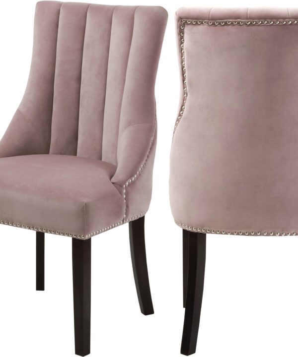 Oxford Pink Velvet Dining Chair - Luxe Home Furnishings (Jersey City, NJ)