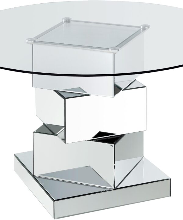 Haven Chrome Dining Table - Luxe Home Furnishings (Jersey City, NJ)