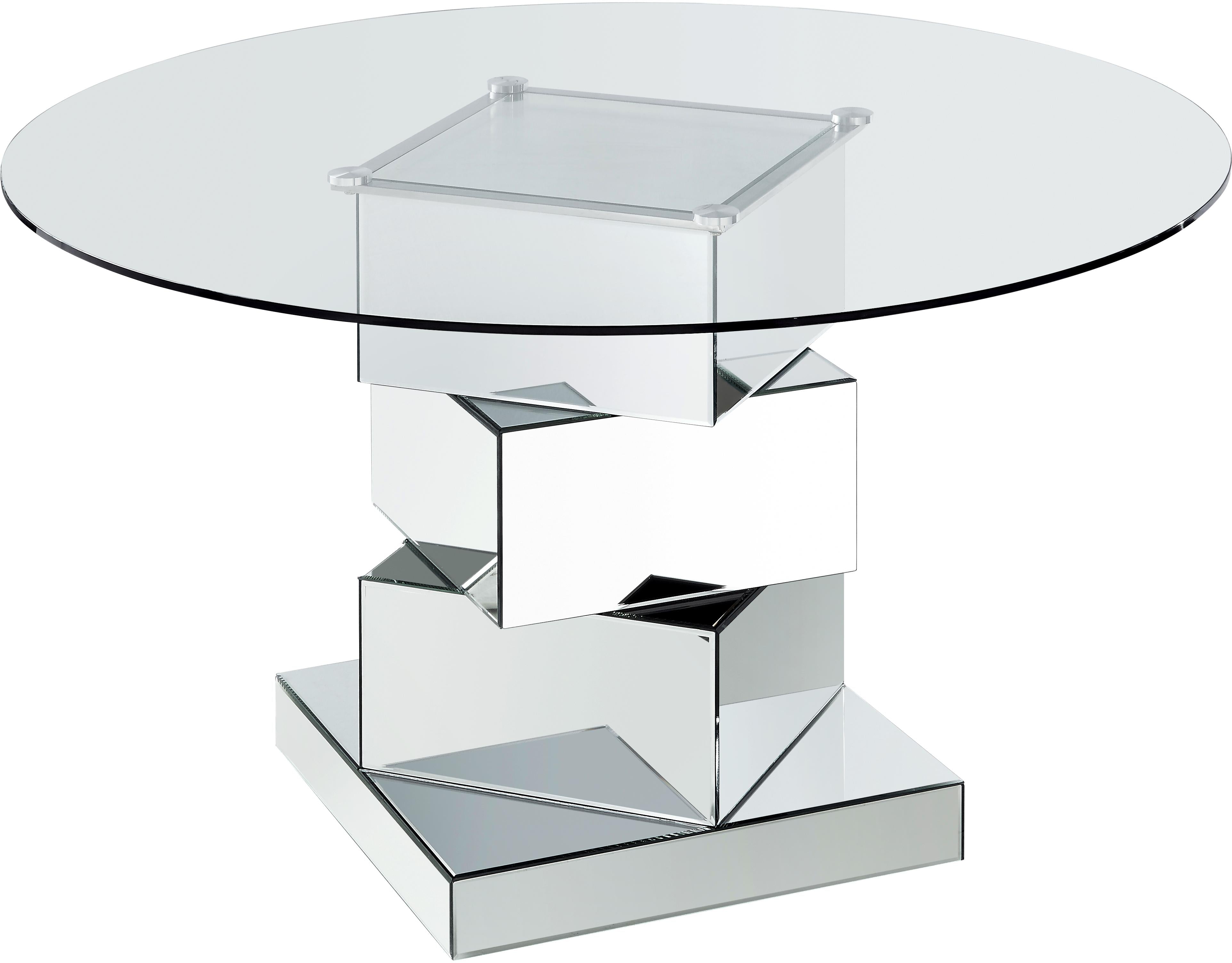 Haven Chrome Dining Table - Luxe Home Furnishings (Jersey City, NJ)