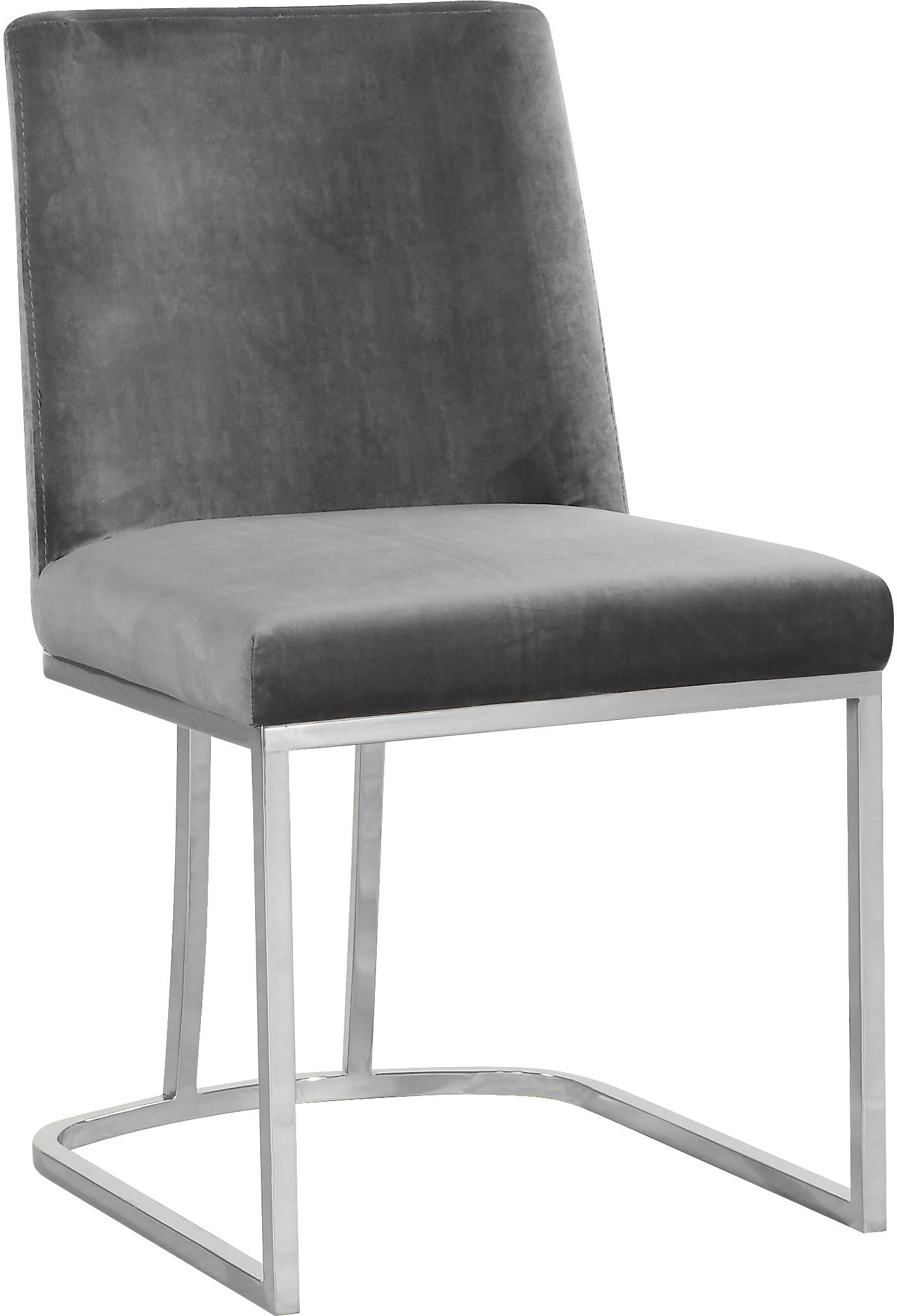 Heidi Grey Velvet Dining Chair - Luxe Home Furnishings (Jersey City, NJ)