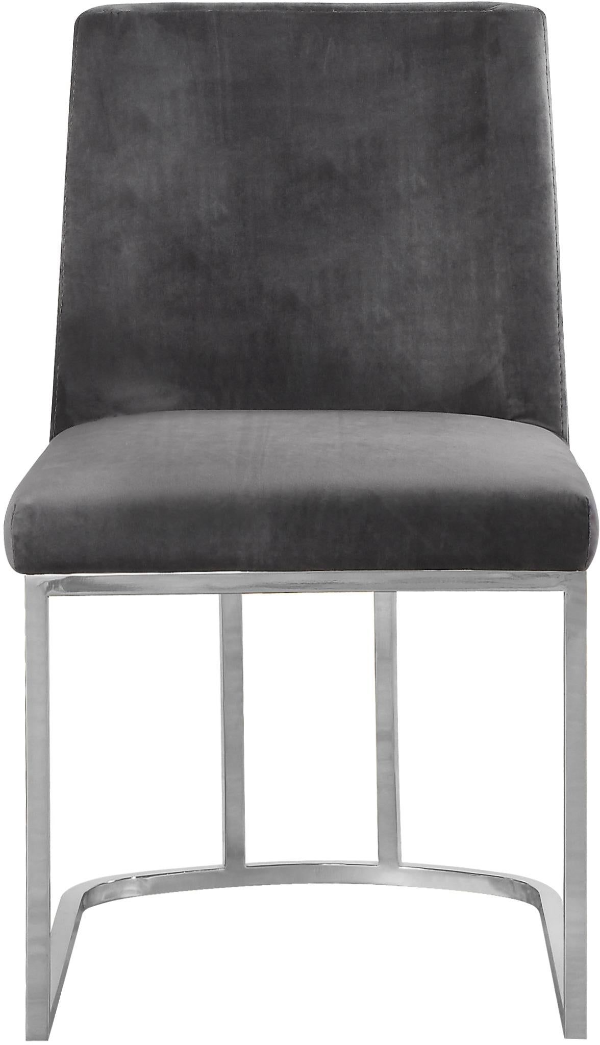 Heidi Grey Velvet Dining Chair - Luxe Home Furnishings (Jersey City, NJ)