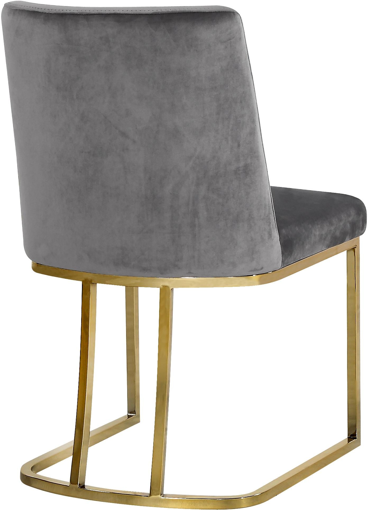 Heidi Grey Velvet Dining Chair - Luxe Home Furnishings (Jersey City, NJ)