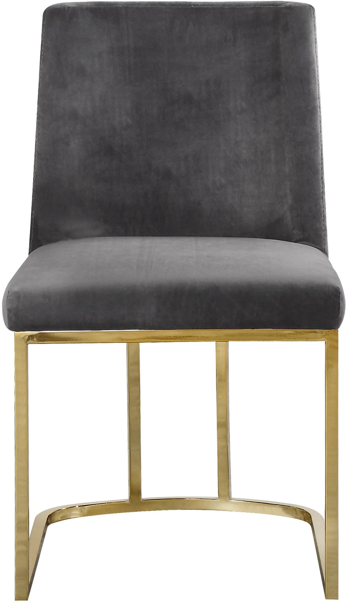 Heidi Grey Velvet Dining Chair - Luxe Home Furnishings (Jersey City, NJ)