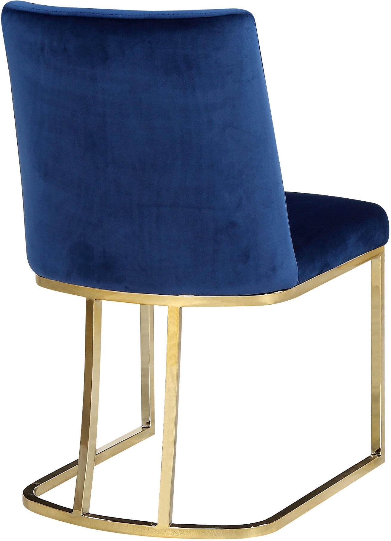 Heidi Navy Velvet Dining Chair - Luxe Home Furnishings (Jersey City, NJ)