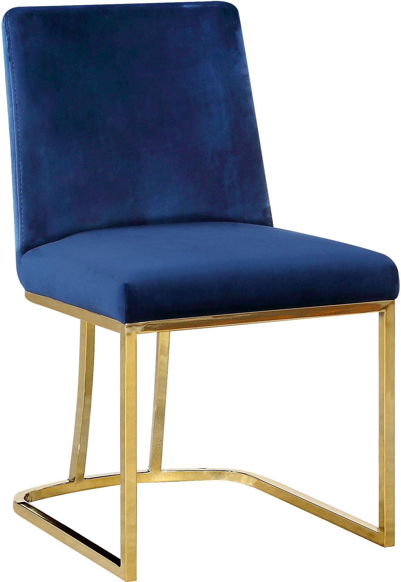Heidi Navy Velvet Dining Chair - Luxe Home Furnishings (Jersey City, NJ)