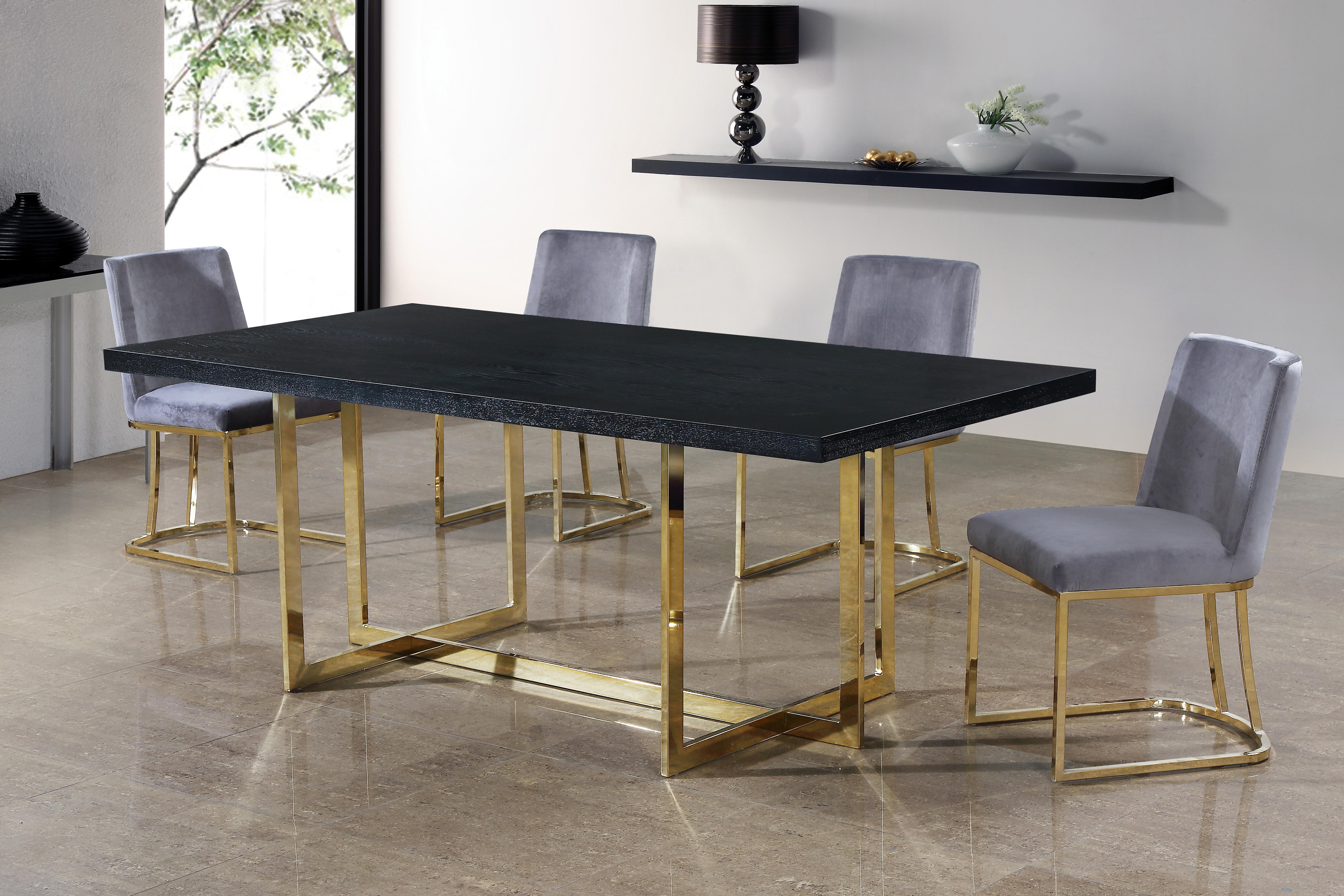Heidi Grey Velvet Dining Chair - Luxe Home Furnishings (Jersey City, NJ)