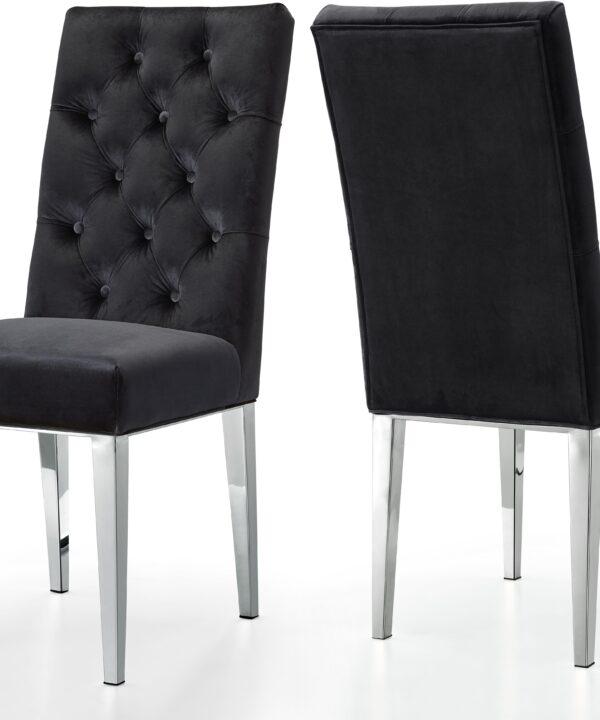Juno Black Velvet Dining Chair - Luxe Home Furnishings (Jersey City, NJ)