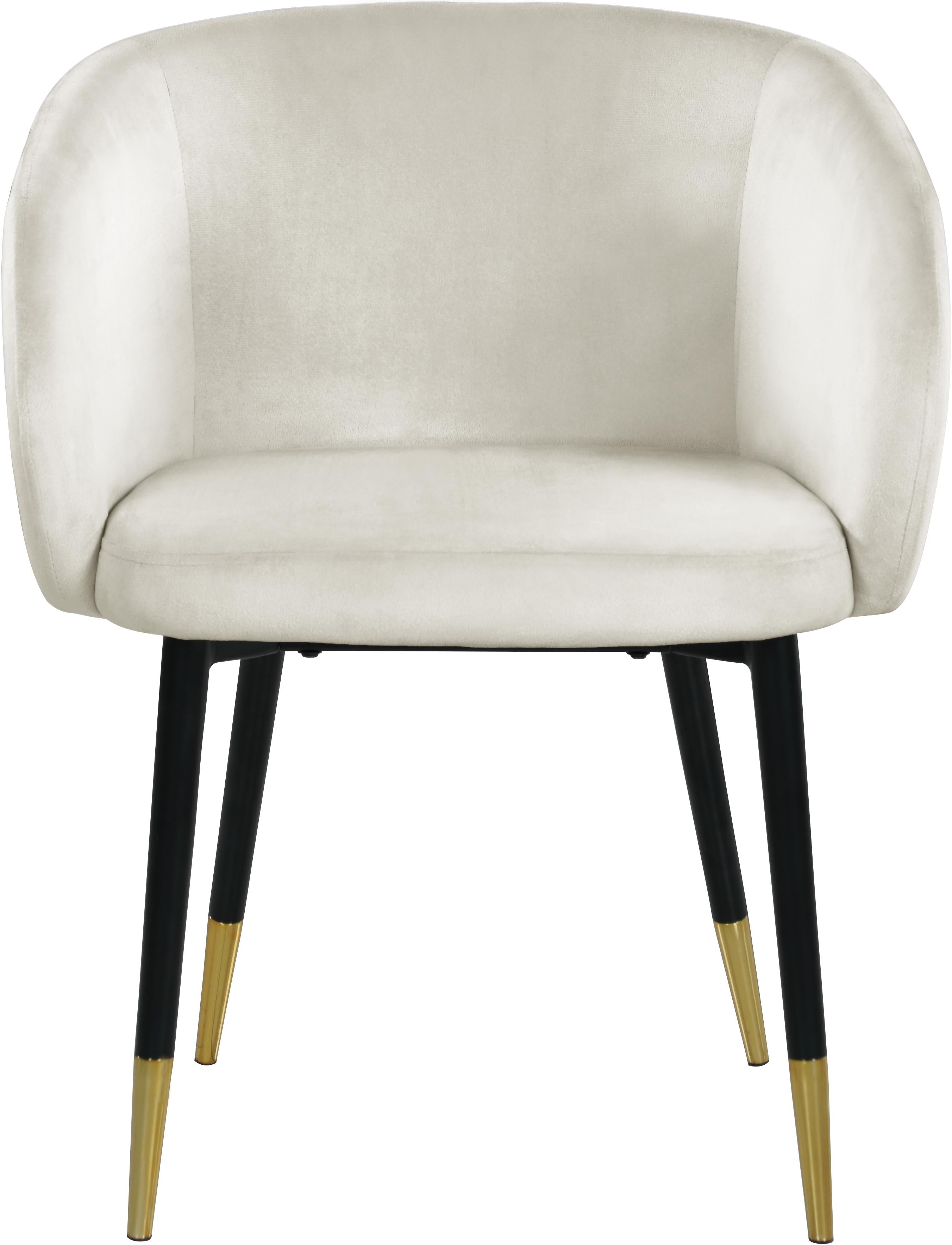 Louise Cream Velvet Dining Chair - Luxe Home Furnishings (Jersey City, NJ)