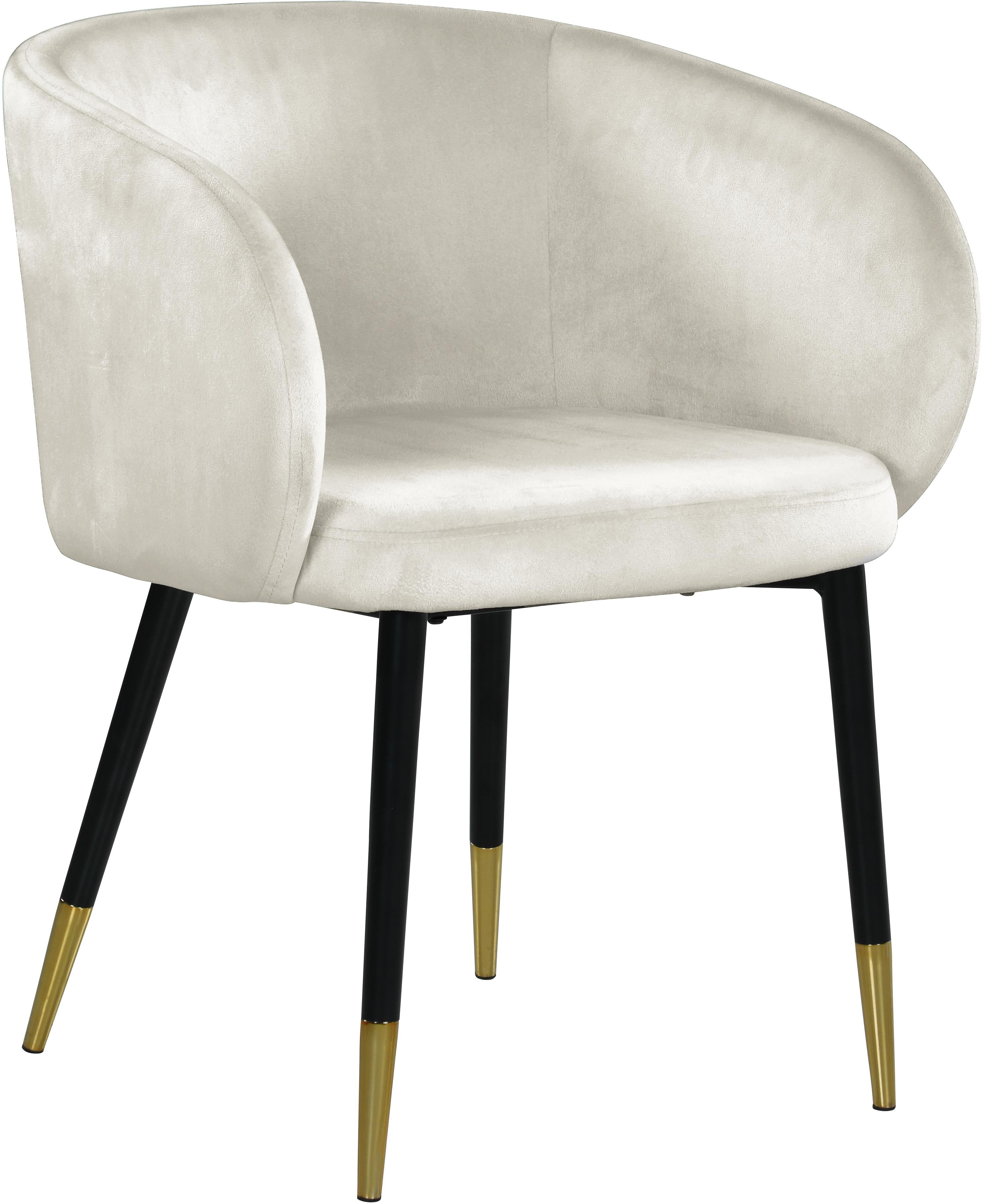 Louise Cream Velvet Dining Chair - Luxe Home Furnishings (Jersey City, NJ)