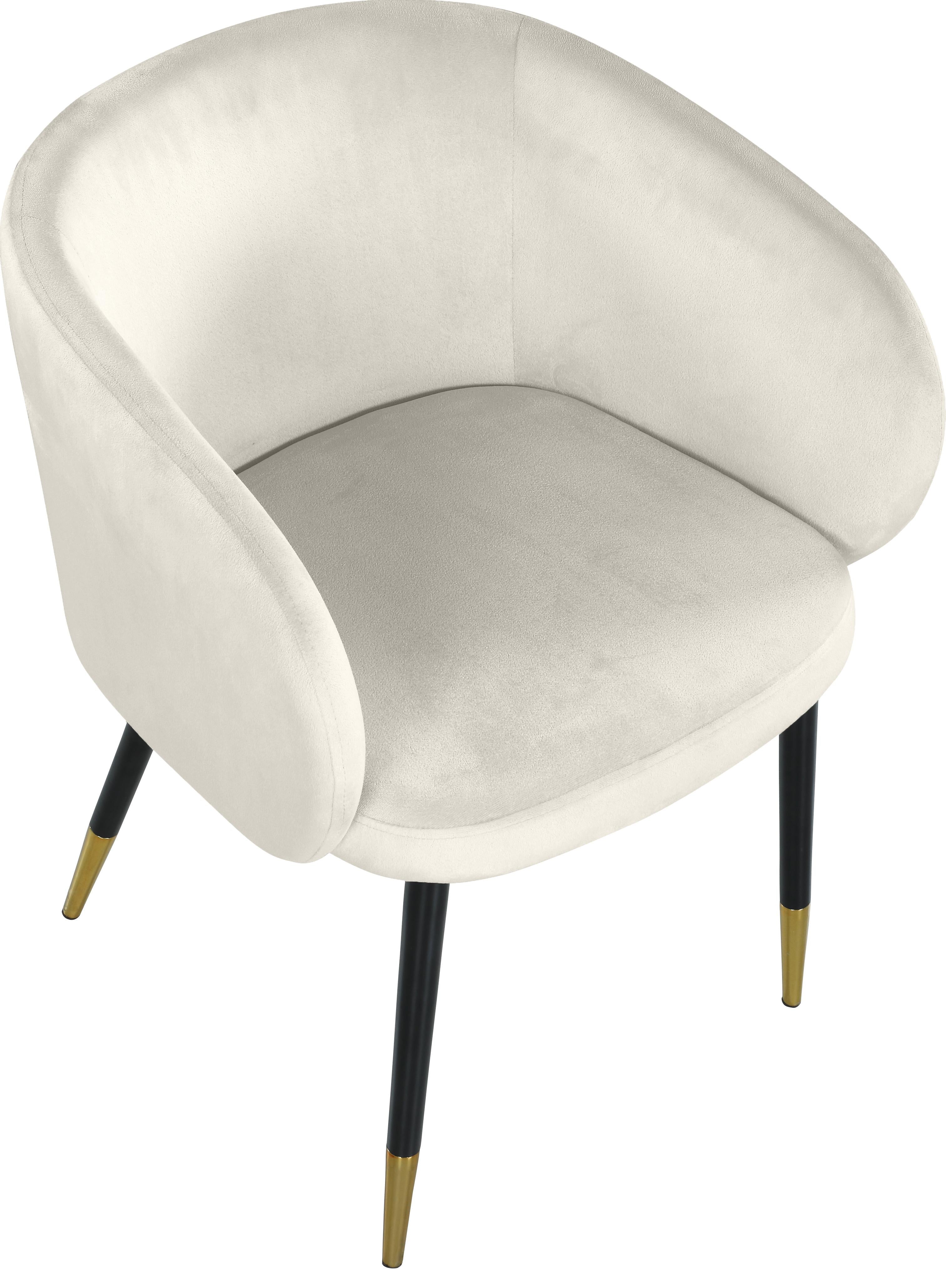 Louise Cream Velvet Dining Chair - Luxe Home Furnishings (Jersey City, NJ)