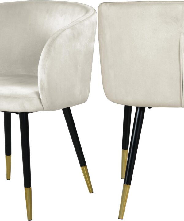 Louise Cream Velvet Dining Chair - Luxe Home Furnishings (Jersey City, NJ)