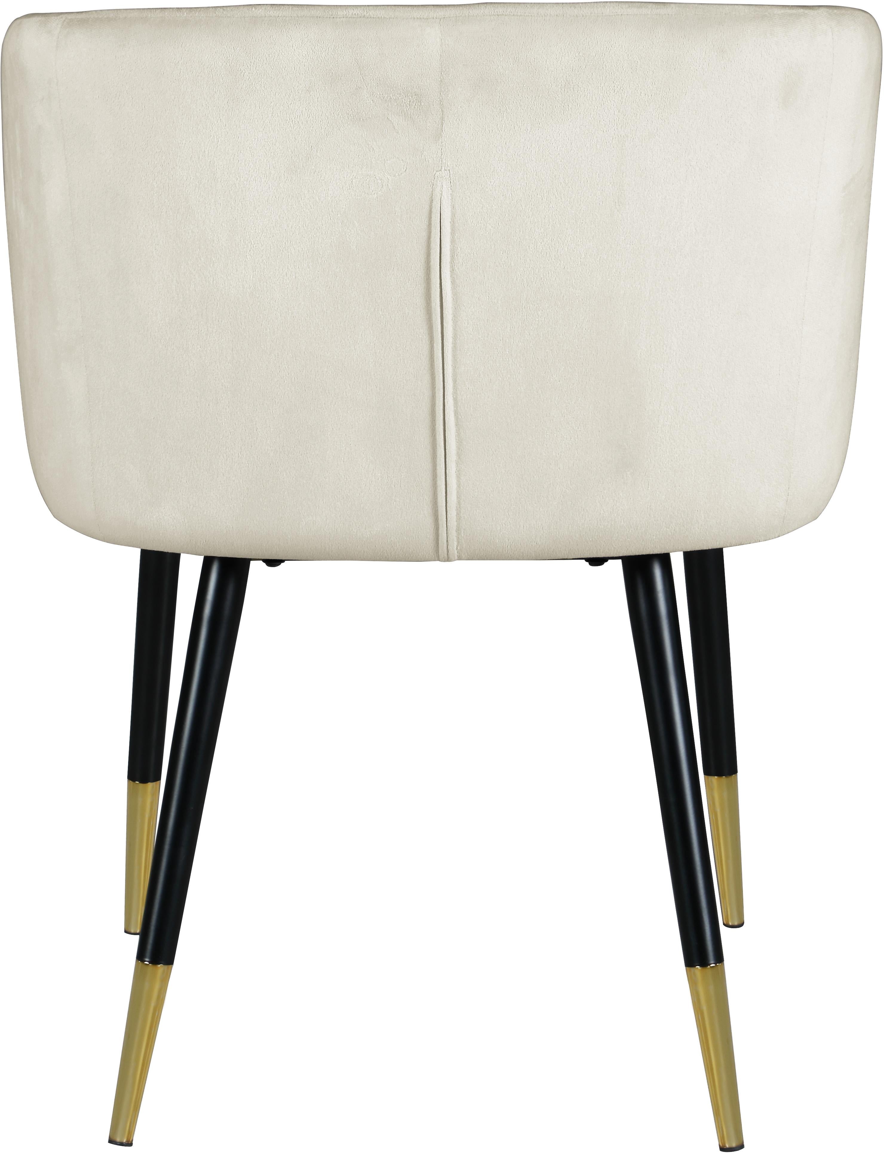 Louise Cream Velvet Dining Chair - Luxe Home Furnishings (Jersey City, NJ)