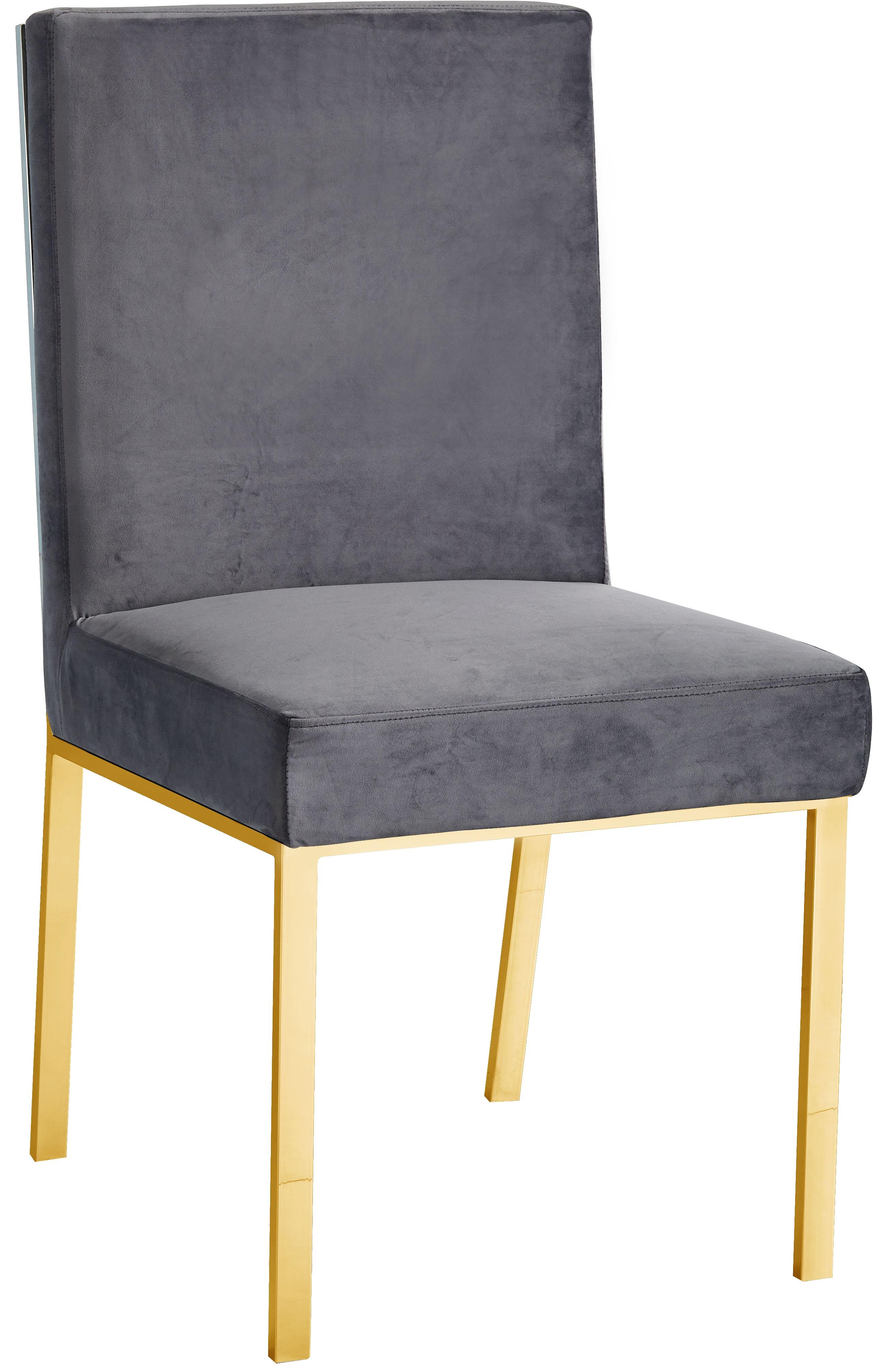 Opal Grey Velvet Dining Chair - Luxe Home Furnishings (Jersey City, NJ)
