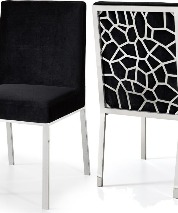Opal Black Velvet Dining Chair - Luxe Home Furnishings (Jersey City, NJ)