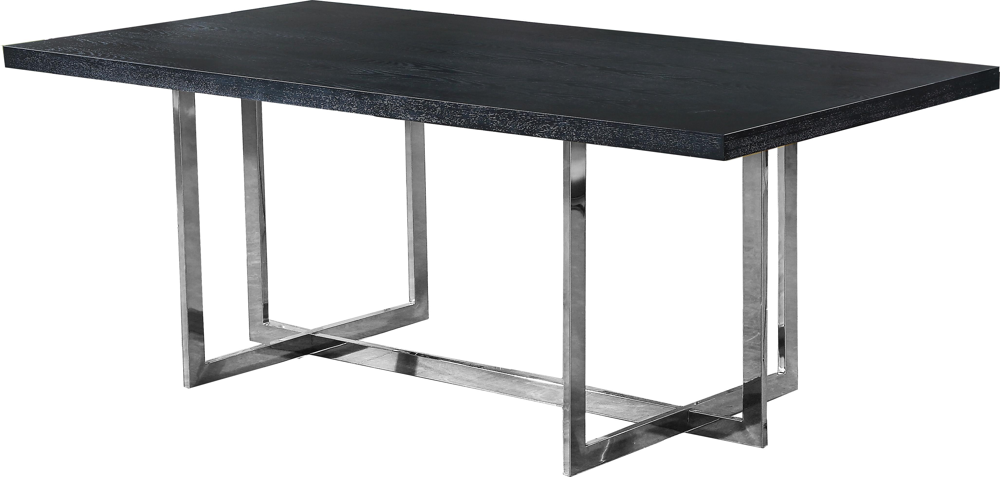 Elle Chrome Dining Table - Luxe Home Furnishings (Jersey City, NJ)