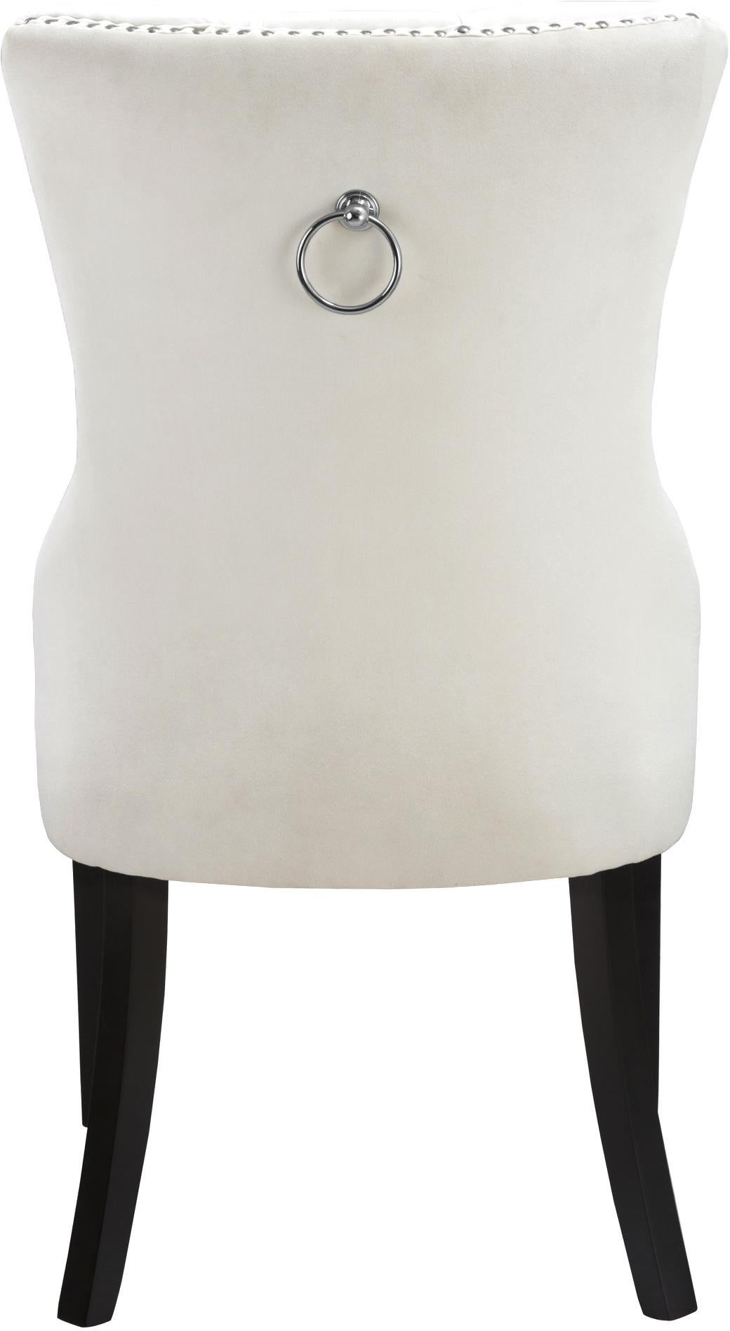 Nikki Cream Velvet Dining Chair - Luxe Home Furnishings (Jersey City, NJ)