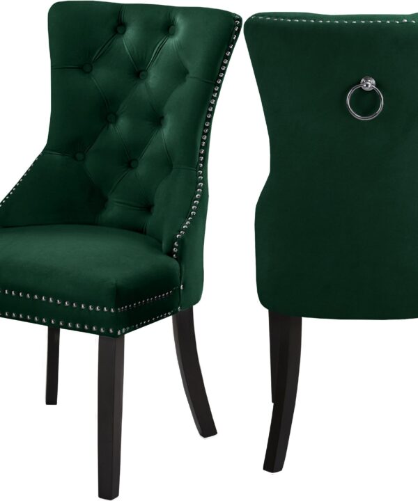 Nikki Green Velvet Dining Chair - Luxe Home Furnishings (Jersey City, NJ)