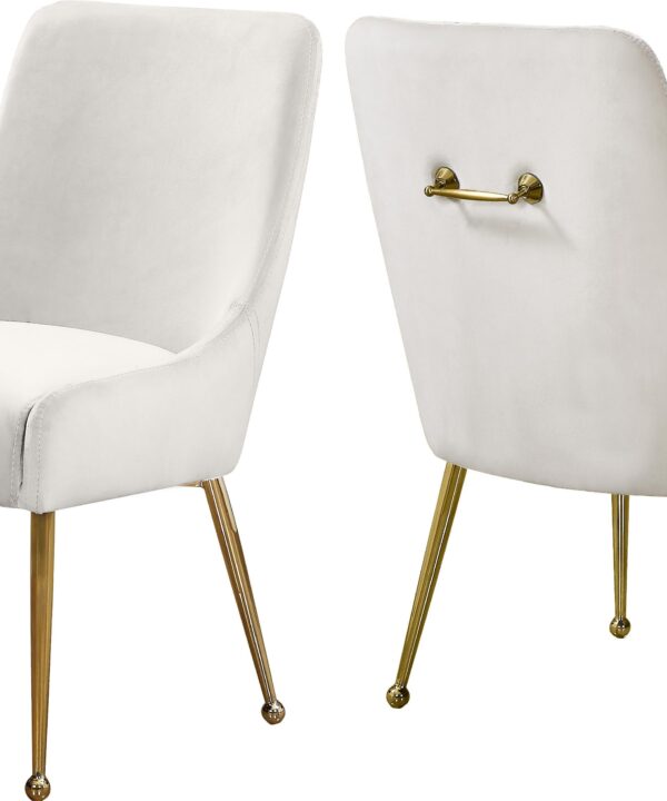 Owen Cream Velvet Dining Chair - Luxe Home Furnishings (Jersey City, NJ)