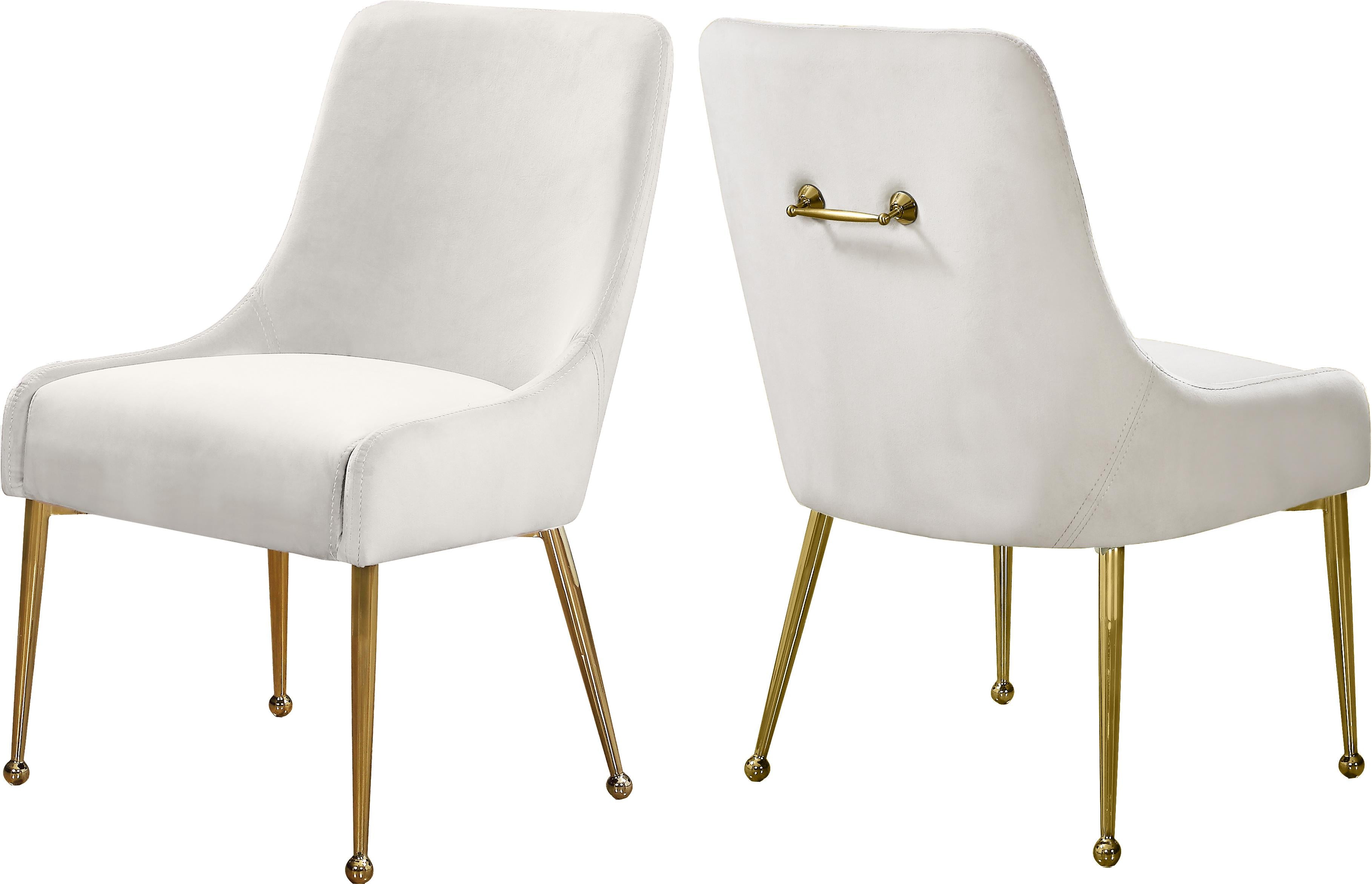 Owen Cream Velvet Dining Chair - Luxe Home Furnishings (Jersey City, NJ)