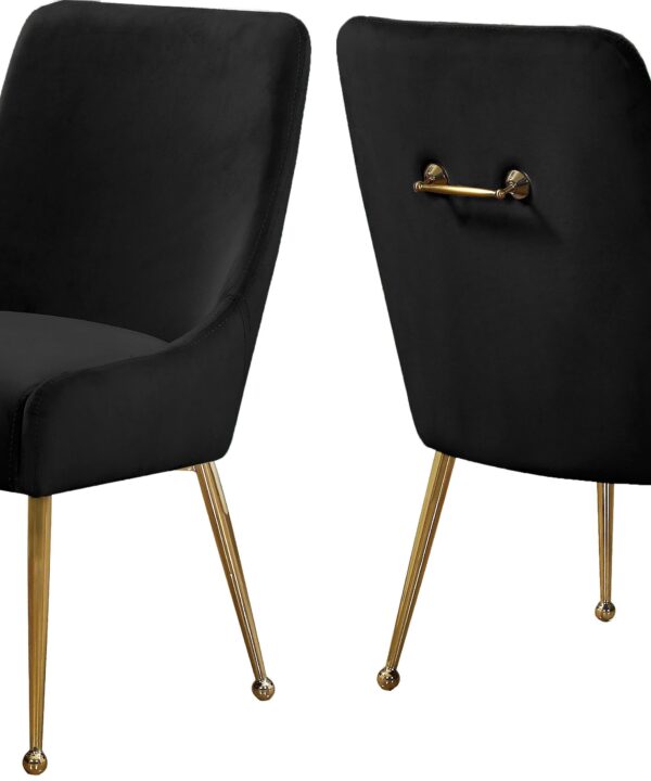 Owen Black Velvet Dining Chair - Luxe Home Furnishings (Jersey City, NJ)
