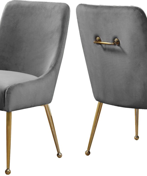 Owen Grey Velvet Dining Chair - Luxe Home Furnishings (Jersey City, NJ)