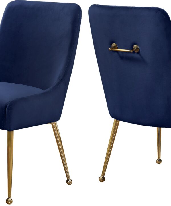 Owen Navy Velvet Dining Chair - Luxe Home Furnishings (Jersey City, NJ)