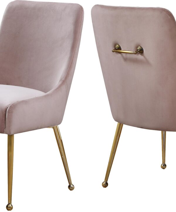 Owen Pink Velvet Dining Chair - Luxe Home Furnishings (Jersey City, NJ)