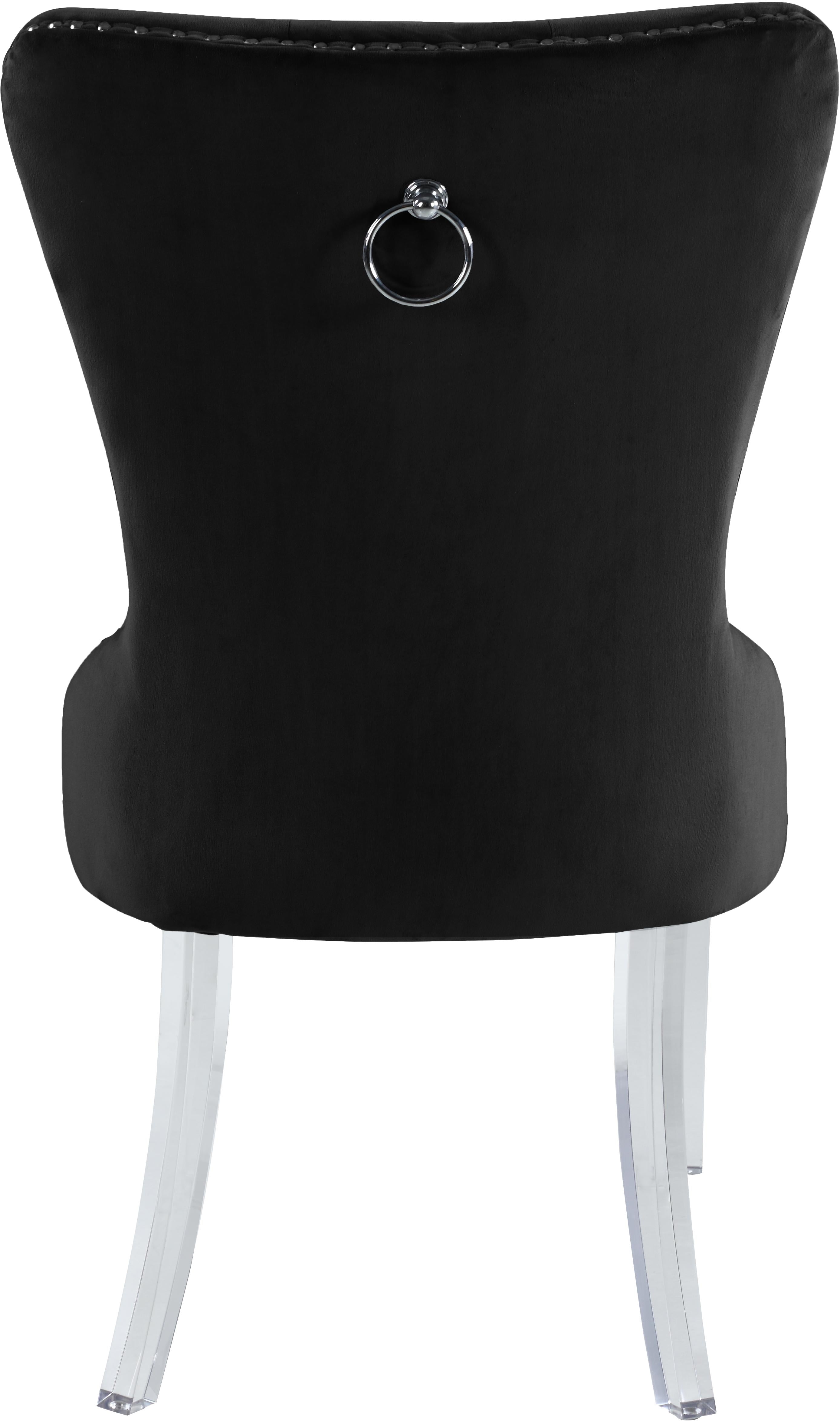 Miley Black Velvet Dining Chair - Luxe Home Furnishings (Jersey City, NJ)