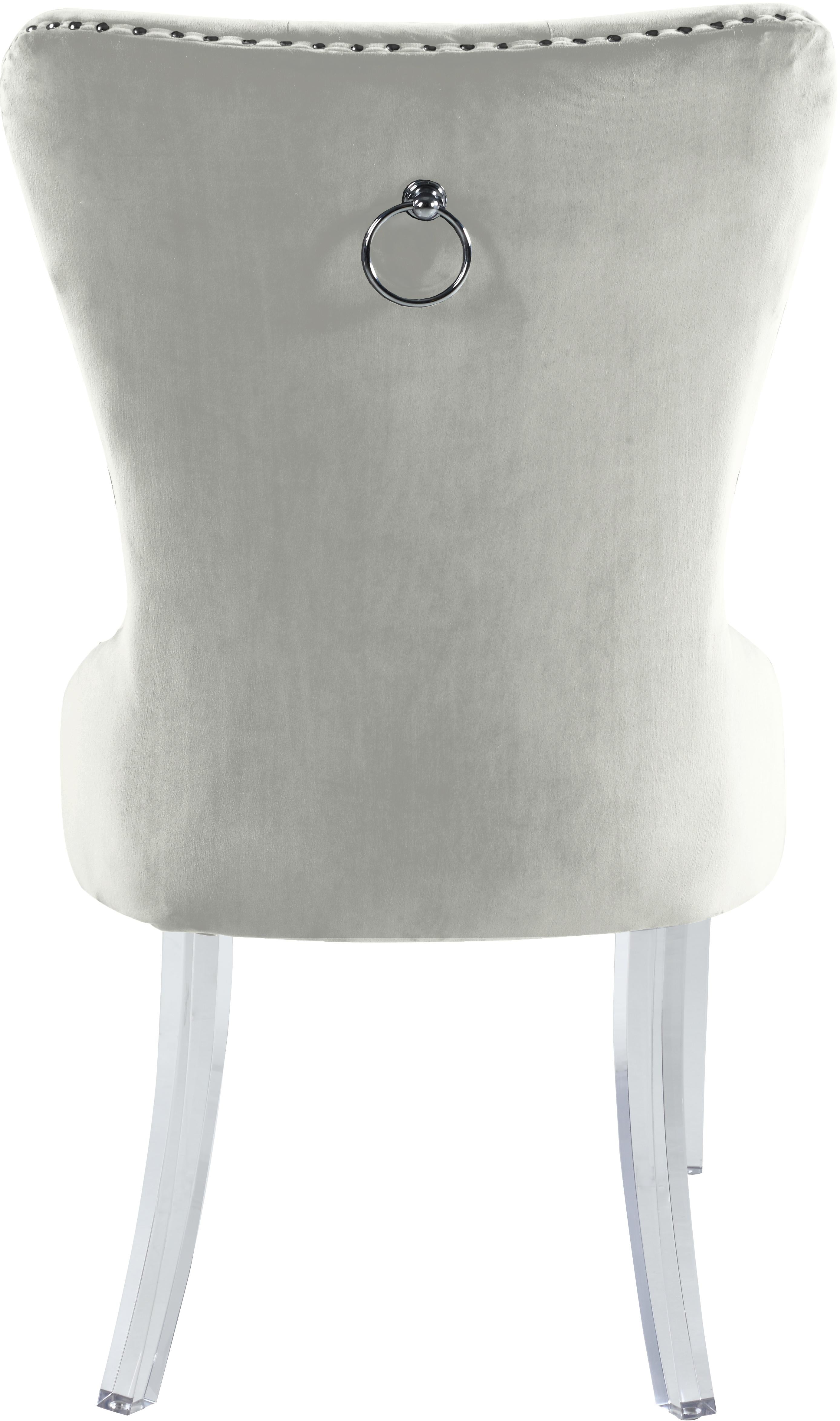 Miley Cream Velvet Dining Chair - Luxe Home Furnishings (Jersey City, NJ)