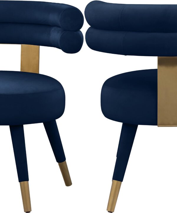 Fitzroy Navy Velvet Dining Chair - Luxe Home Furnishings (Jersey City, NJ)