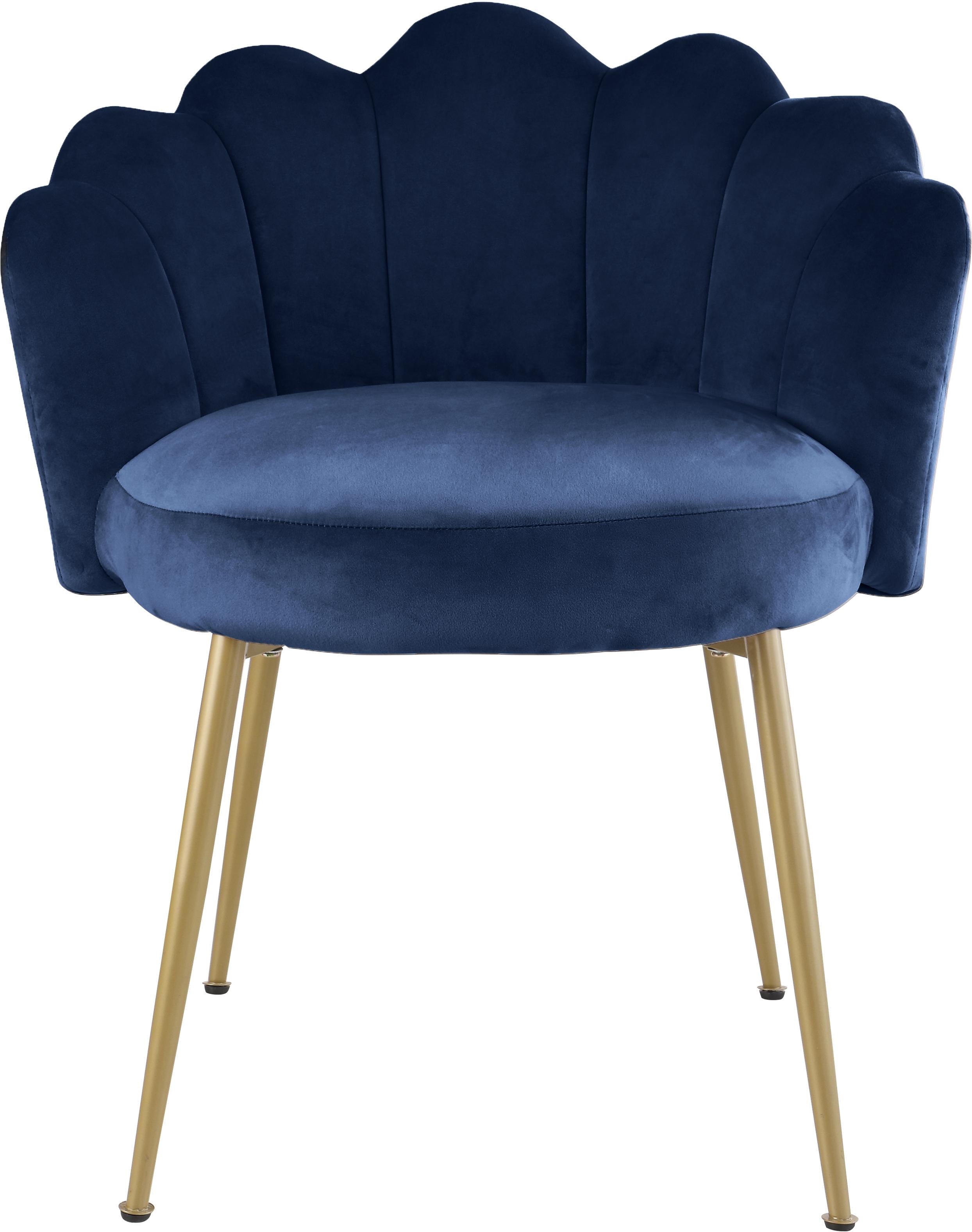 Claire Navy Velvet Dining Chair - Luxe Home Furnishings (Jersey City, NJ)