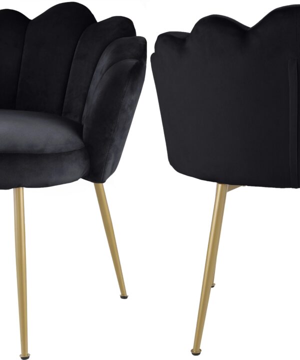 Claire Black Velvet Dining Chair - Luxe Home Furnishings (Jersey City, NJ)