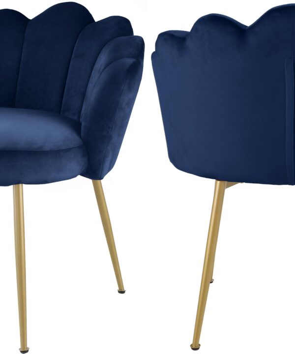 Claire Navy Velvet Dining Chair - Luxe Home Furnishings (Jersey City, NJ)