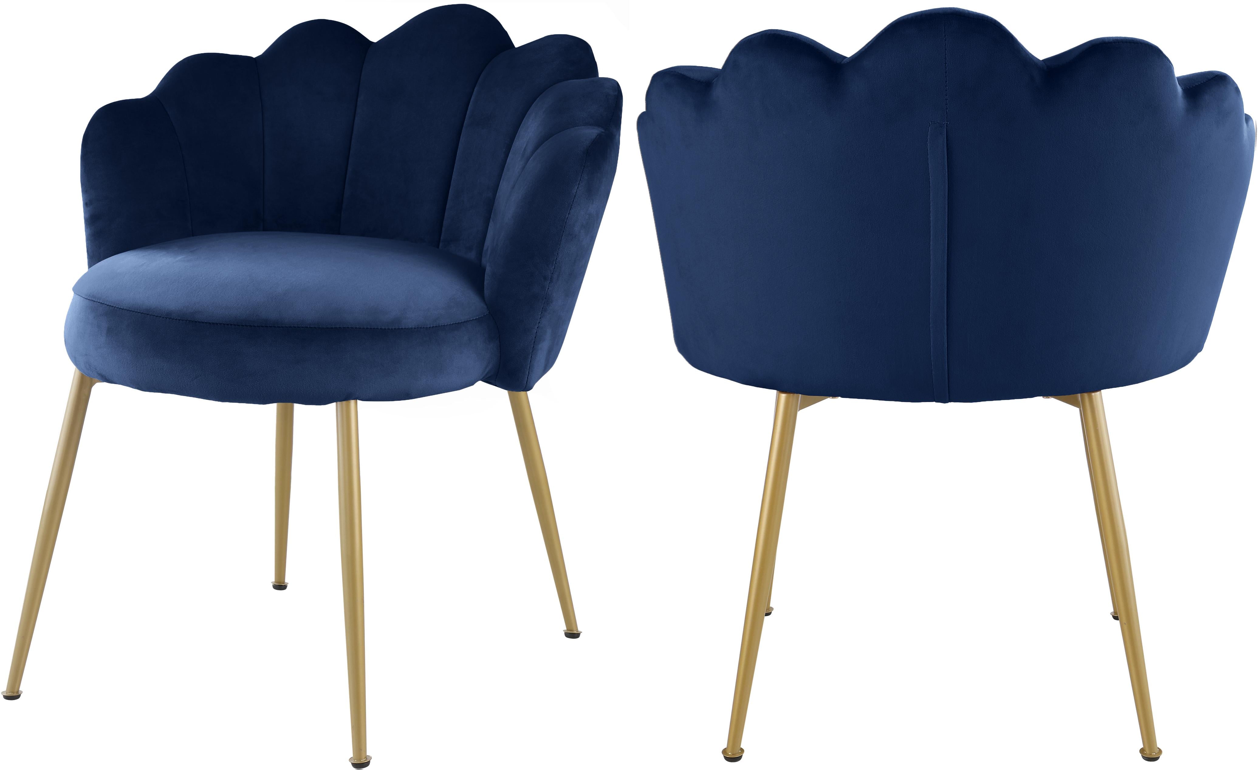 Claire Navy Velvet Dining Chair - Luxe Home Furnishings (Jersey City, NJ)