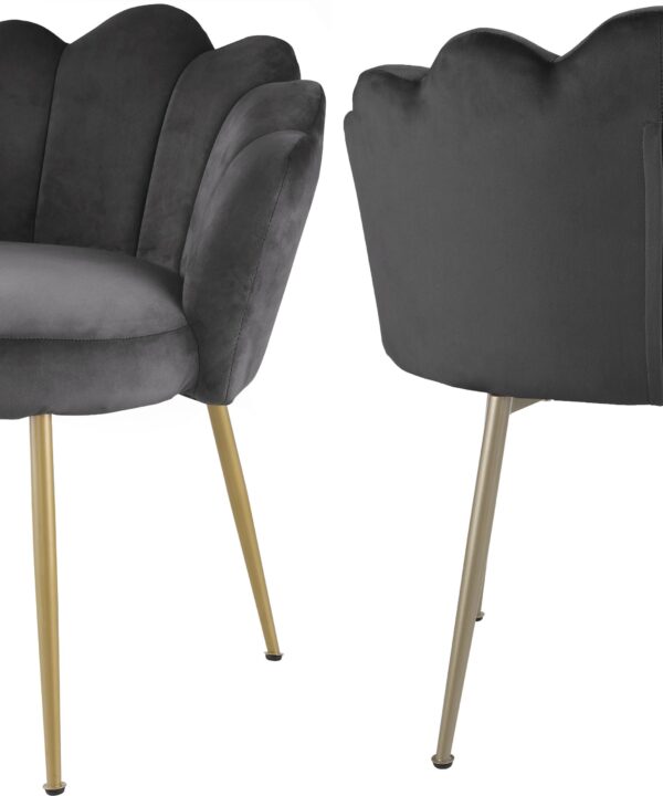 Claire Grey Velvet Dining Chair - Luxe Home Furnishings (Jersey City, NJ)