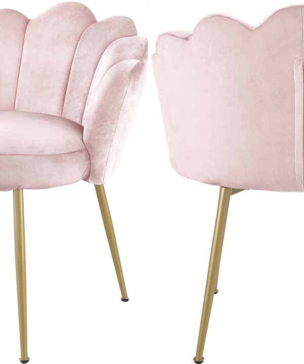 Claire Pink Velvet Dining Chair - Luxe Home Furnishings (Jersey City, NJ)