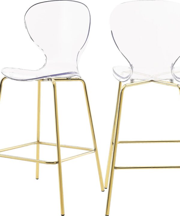 Clarion Gold Stool - Luxe Home Furnishings (Jersey City, NJ)