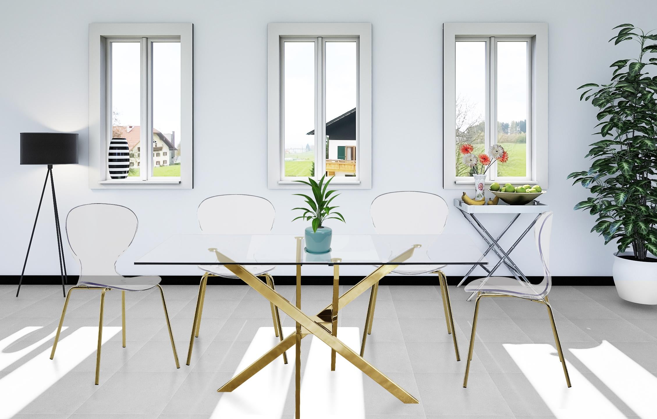 Clarion Gold Dining Chair - Luxe Home Furnishings (Jersey City, NJ)