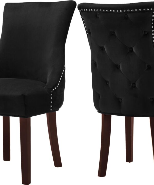 Hannah Black Velvet Dining Chair