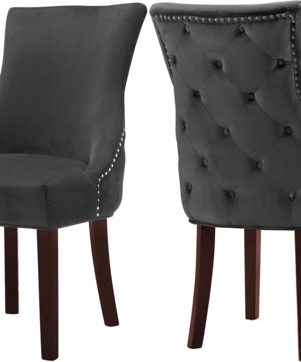 Hannah Grey Velvet Dining Chair